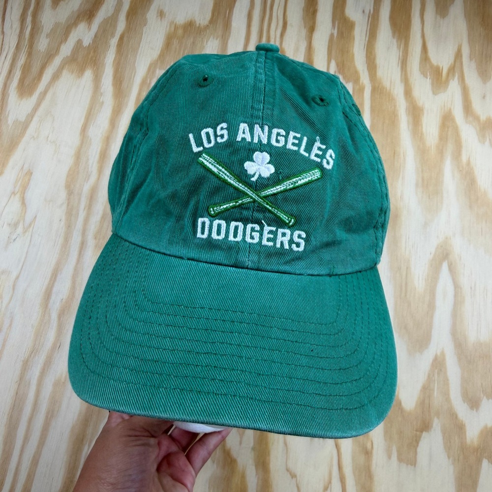 47 Brand Los Angeles Dodgers Hat Green St Patricks Day Shamrock Adjustable Cap